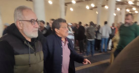 حسام غالى ومحمد عامر وشطة فى جنازة ميمى الشربينى 
