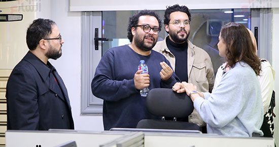 صناع فيلم البحث عن منفذ لخروج السيد رامبو فى اليوم السابع.. صور 