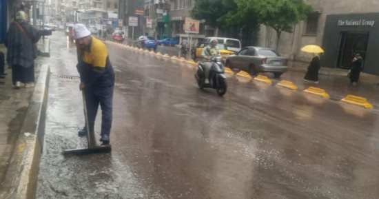 محافظ الإسكندرية يؤكد رفع درجة الاستعداد للتعامل مع الأمطار 