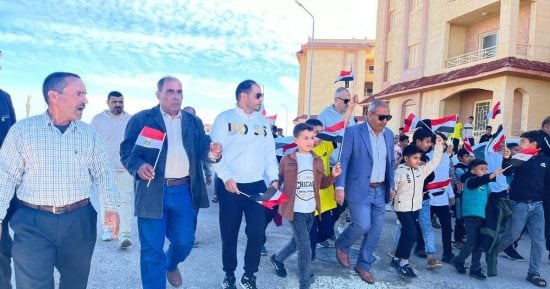 ماراثون رياضى واحتفالات بأعياد الشرطة فى رفح بشعار "رفح سيناء أمن وأمان”