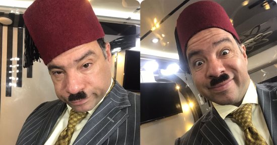 وائل عوني في مسلسل أحمد أمين "النص" موظف عصفورة بمصلحة الترام