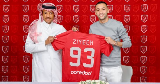 الدحيل القطري يعلن تعاقده مع حكيم زياش