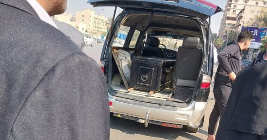 وصول جثمان الكاتب الراحل محمد جبريل إلى مسجد يوسف الصحابى.. صور