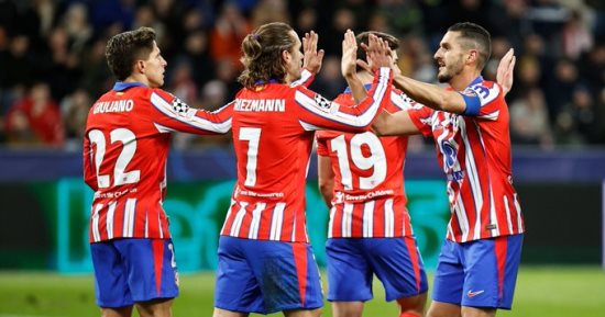 أتلتيكو مدريد ضد الريال.. جريزمان وألفاريز يقودان تشكيل الروخي بلانكوس