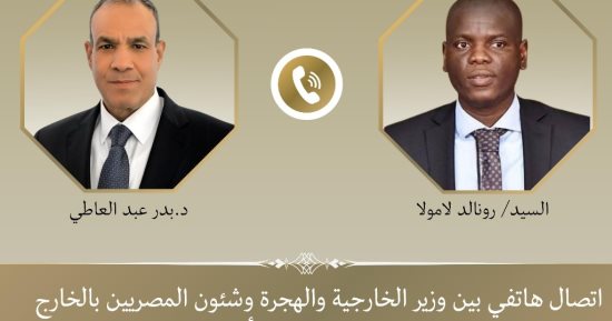 وزير الخارجية يبحث مع نظيره الجنوب أفريقى تطورات الأوضاع فى غزة