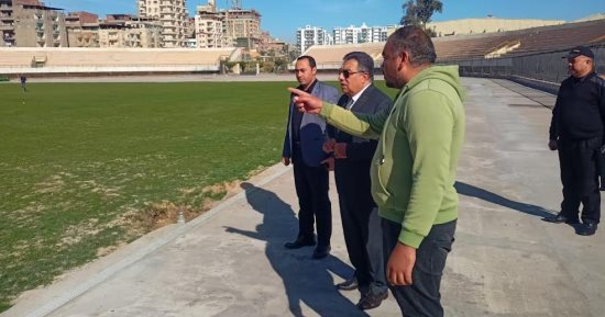 محافظ الدقهلية يوجه بسرعة الانتهاء من تطوير ورفع كفاءة ملعب ستاد المنصورة
