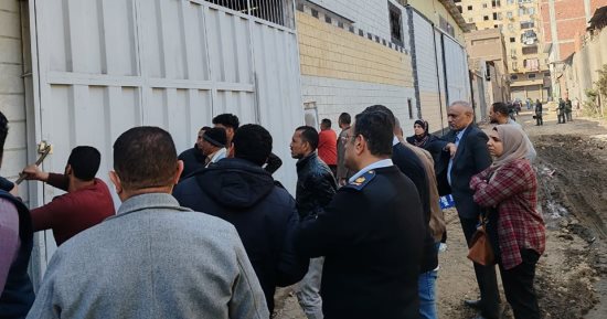 حي شرق شبرا الخيمة يشن حملة مكبرة لإزالة مخالفات البناء واتخاذ الإجراءات القانونية