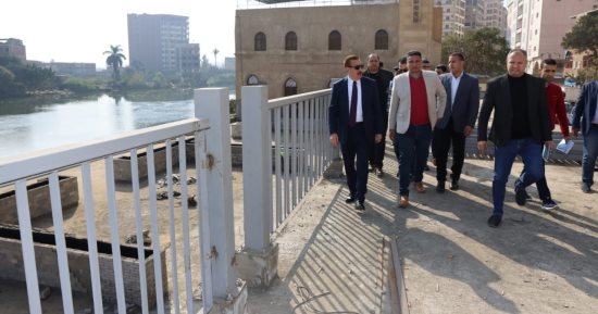 محافظ المنوفية يتفقد أعمال تطوير كورنيش شبين الكوم الجديد