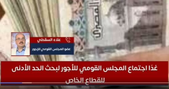 عضو القومى للأجور يكشف تفاصيل اجتماع غد لبحث الحد الأدنى للقطاع الخاص.. فيديو