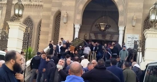 تشييع جنازة والدة المايسترو مصطفى حلمي من مسجد الرحمن الرحيم
