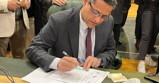 خالد البلشى يتقدم بأوراق ترشحه فى انتخابات التجديد النصفى لنقابة الصحفيين