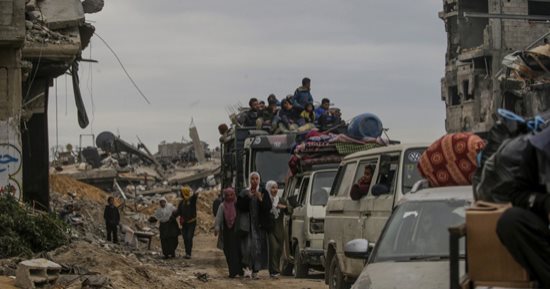 لا للتهجير.. عودة أهالى غزة إلى موطنهم