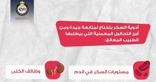هيئة الدواء تكشف عن تحاليل مهمة لمريض السكر يجب عملها.. إنفو جراف