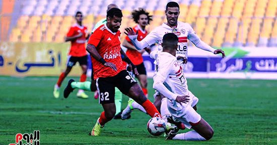 الزمالك ينهى الشوط الأول متقدمًا على فاركو بهدف محمد شحاتة
