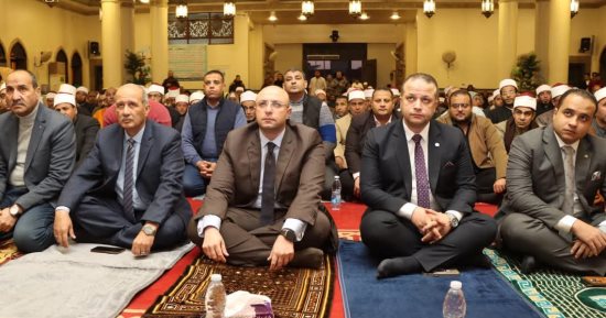 محافظ بنى سويف يشهد احتفال الأوقاف بليلة النصف من شعبان