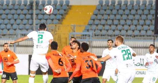 المصرى يتعادل مع البنك الأهلى سلبيا فى مباراة متكافئة 