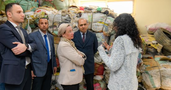 وزيرة البيئة تتفقد موقع مبادرة فيري نايل (Very Nile) بجزيرة قرصاية بنهر النيل