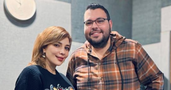 أصالة فى كواليس تسجيل أغنية فى ألبومها الجديد بتوقيع الشاعر محمود كلازا