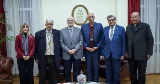 رئيس أساقفة الكنيسة الأسقفية يستقبل الأمين العام لمجلس كنائس الشرق الأوسط