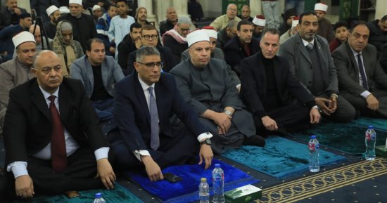 محافظ الجيزة يشهد احتفالية ذكرى النصف من شعبان بمسجد عبد الرحمن الكواكبى