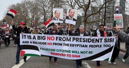 لتأييد الموقف المصرى برفض التهجير.. مظاهرات عالمية للتنديد بمخططات ترامب ضد الفلسطينيين.. ونواب: الرئيس السيسى واجه تصريحات الرئيس الأمريكى بـ"كل شجاعة" وصلابة الموقف العربى وراء مصر حصانة لدحض مخططات نتينياهو