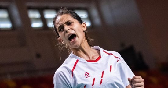 نور يسرى تهزم ضحى هانى وتتوج بذهبية بطولة أفريقيا للريشة الطائرة