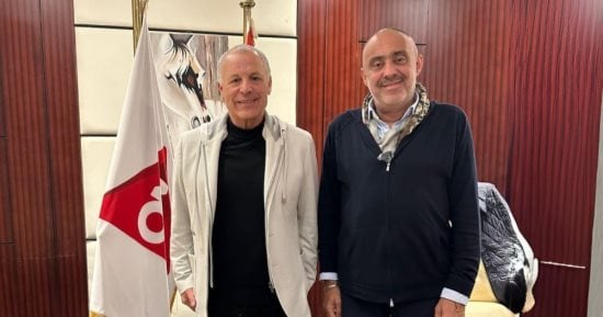 هانى أبو ريدة يزور قنوات أون بحضور محمد يحيى لطفى رئيس مجلس إدارة المتحدة للرياضة