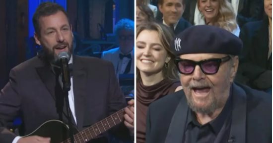 جاك نيكلسون يقدم آدم ساندلر في حفل SNL50