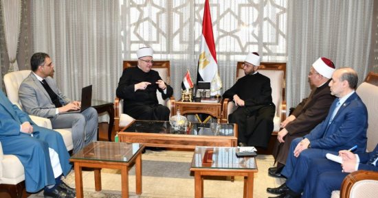 وزير الأوقاف يبحث سبل التعاون الدينى والثقافى مع مفتى كرواتيا