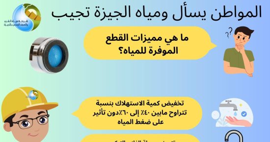 تخفيض الاستهلاك 60% أبرزها.. 3 مزايا لاستخدام القطع الموفرة للمياه