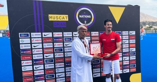 أحمد الجناينى أفضل لاعب فى مباراة مصر والصين بكأس الأمم العالمية للهوكى