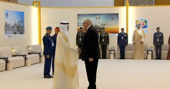 رئيس الهيئة العربية للتصنيع يستقبل الشيخ حمدان بن محمد بن راشد بأبو ظبى
