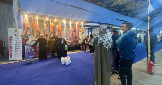 معرض أهلا رمضان فى العمرانية يطرح اللحوم بأسعار مخفضة.. البلدى بـ280 جنيهًا