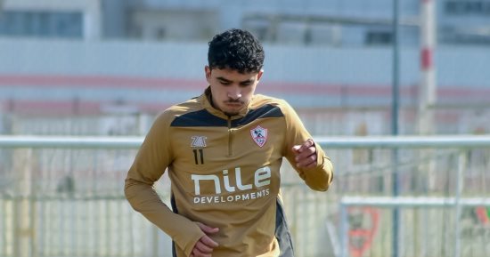 أحمد الجفالى يواصل التأهيل فى مران الزمالك