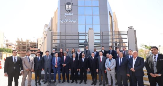 وزير العدل ورئيس هيئة النيابة الإدارية يتفقدان النيابات والمكتب الفني بالغردقة