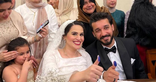 عقد قران كريمة الكاتب الصحفى جمال العاصى