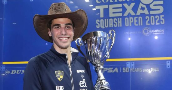 علي فرج "مهندس الاسكواش" يحتفل بعيد ميلاده رقم 33
