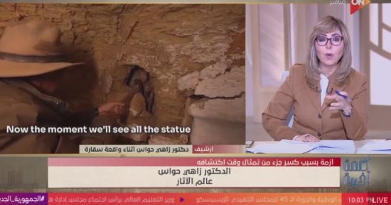 زاهى حواس عن كسر تمثال: شائعات مغرضة لا أساس لها من الصحة