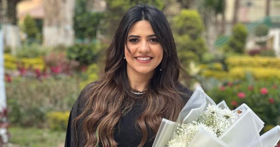 آلاء شتا تناقش رسالة الماجستير فى العلوم السياسية بالأكاديمية العسكرية.. صور