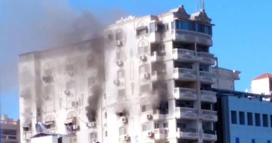السيطرة على حريق محدود بجوار مبنى سيمون أرزت فى بورسعيد دون إصابات