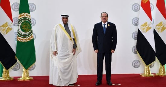 الرئيس السيسى يستقبل الوفود المشاركة بالقمة العربية الطارئة