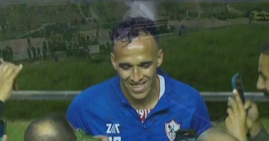 ناصر منسى أفضل لاعب فى مباراة الزمالك وإنبى