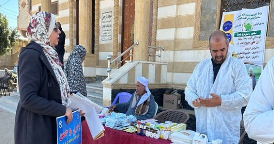 الهيئة القبطية الإنجيلية عضو التحالف الوطني تواصل جهودها في تقديم الخدمات الصحية والبيطرية