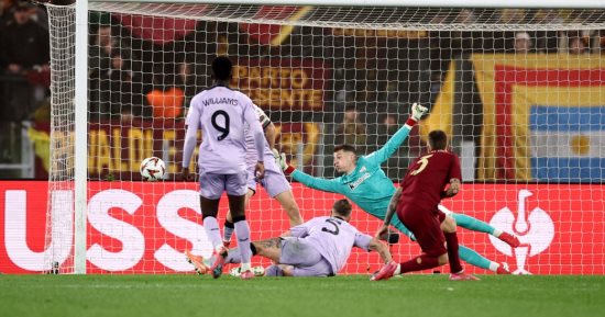 روما يخطف فوزا قاتلا من أتلتيك بيلباو 2-1 فى الدوري الأوروبي (فيديو)