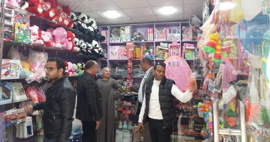 ضبط ألعاب نارية وتحرير 384 محضرا خلال حملات تموينية فى أسيوط