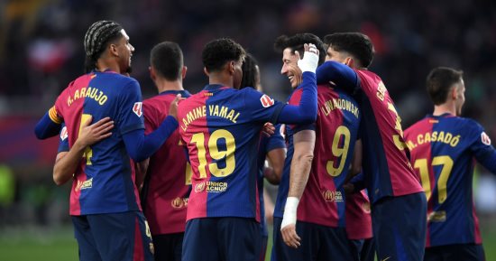 برشلونة ملك الأرقام القياسية فى الليجا هذا الموسم بتألقه خارج ملعب مونتجويك