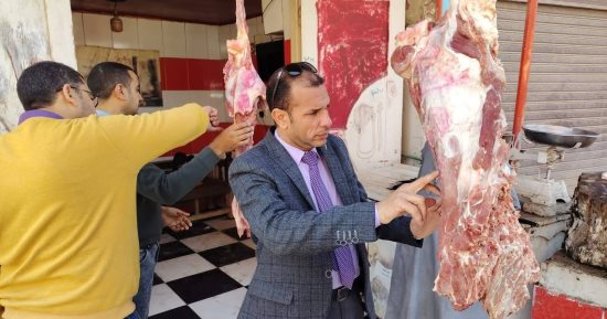 إعدام لحوم فاسدة ومتغيرة الخواص فى حملة للطب البيطري بسوهاج