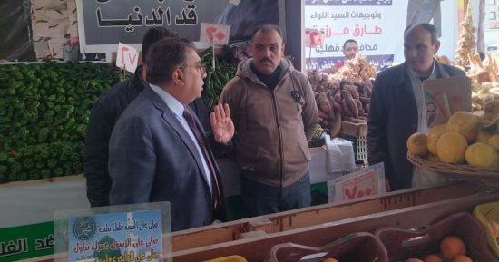 محافظ الدقهلية يتفقد منافذ بيع السلع بالمنصورة ويشيد بجودة المعروضات والأسعار