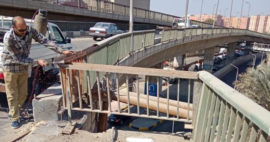 محافظ الجيزة: أعمال إصلاحات عاجلة بكوبري روض الفرج الساحل