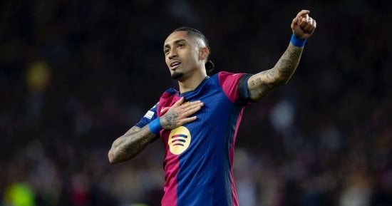 رافينيا هداف برشلونة في مواجهات الكلاسيكو الموسم الحالي